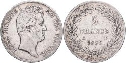 World Coins - France, Louis Philippe I, 5 Francs, 1830, Paris, Silver,