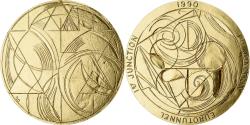 World Coins - France, Medal, Eurotunnel, Première Jonction, 1990, Bronze,