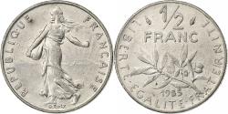 World Coins - France, 1/2 Franc, Semeuse, 1985, Paris, Nickel, , Gadoury:429