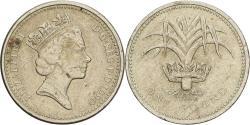 World Coins - Great Britain, Elizabeth II, Pound, 1990, Nickel-brass, , KM:941