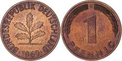 World Coins - Coin, GERMANY - FEDERAL REPUBLIC, Pfennig, 1969, Karlsruhe, , Copper