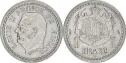 World Coins - Coin, Monaco, Louis II, Franc, 1943, Paris, , Aluminum, KM:120