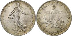 World Coins - France, 2 Francs, Semeuse, 1920, Paris, Silver, , Gadoury:532, KM:845.1