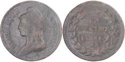 World Coins - Coin, France, Dupré, Decime, AN 8, Metz, , Copper, Gadoury:187a