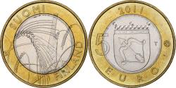 World Coins - Finland, 5 Euro, Provinces - Savonia, 2011, Vantaa, , Bi-Metallic