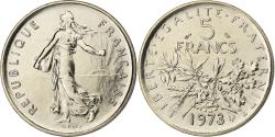 World Coins - France, 5 Francs, Semeuse, 1973, Paris, Nickel Clad Copper-Nickel,