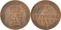 World Coins - Coin, German States, ANHALT-BERNBURG, Alexander Carl, 3 Pfennige, 1867