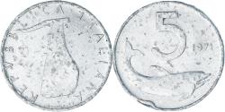 World Coins - Coin, Italy, 5 Lire, 1971