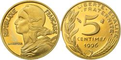 World Coins - Coin, France, Marianne, 5 Centimes, 1996, Paris, Proof,