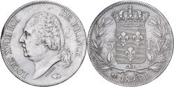 World Coins - France, Louis XVIII, 5 Francs, 1823, Bayonne, Silver, , Gadoury:614