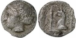 Ancient Coins - Ionia, Hemiobol, ca. 360-340 BC, Phokaia, Silver,