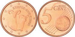 World Coins - Cyprus, 5 Euro Cent, Two mouflons, 2008, , Copper Plated Steel