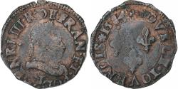 World Coins - France, Henri III, Double Tournois, 1584, Nantes, Copper, , Gadoury:455