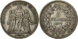 World Coins - Coin, France, Hercule, 5 Francs, 1877, Bordeaux, , Silver, KM:820.2