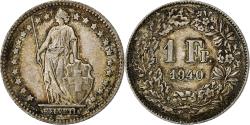 World Coins - Coin, Switzerland, Franc, 1940, Bern, , Silver, KM:24