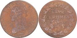 World Coins - Coin, France, Dupré, 5 Centimes, Strasbourg, , Copper, Gadoury:126