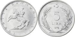 World Coins - Turkey, 5 Lira, 1976, Istanbul, Stainless Steel, , KM:905