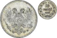 World Coins - Coin, Finland, Nicholas II, 25 Penniä, 1917, Helsinki, , Silver, KM:19