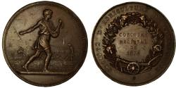 World Coins - Algeria, Medal, Concours Général Agricole de Constantine, 1874, Lagrange