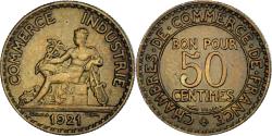 World Coins - Coin, France, Chambre de commerce, 50 Centimes, 1921,