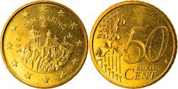 World Coins - San Marino, 50 Euro Cent, 2006, Rome, , Brass, KM:445