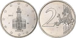 World Coins - Germany, 2 Euro, Hessen, 2015, Stuttgart, error monometallic,