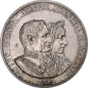 World Coins - Kingdom of Saxony, Johann, 2 Thaler, 1872, Dresden, Silver,