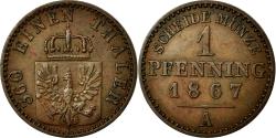 World Coins - Coin, German States, PRUSSIA, Wilhelm I, Pfennig, 1867, Berlin,