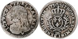 World Coins - France, Louis XV, 1/20 Ecu aux branches d'olivier, 1730, Strasbourg, Silver