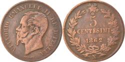 World Coins - Coin, Italy, Vittorio Emanuele II, 5 Centesimi, 1862, Naples, , Copper