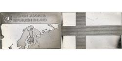 World Coins - France, Medal, United Nations Flags, Finland, Silver,