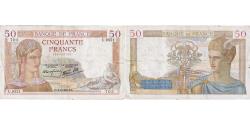 World Coins - France, 50 Francs, Cérès, 1939, U.9551, VF(30-35), Fayette:18.21, KM:85b