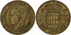 World Coins - Monaco, Rainier III, 20 Francs, 1950, Paris, Cupro-Aluminium,