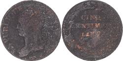 World Coins - Coin, France, Dupré, 5 Centimes, AN 7, Paris, Refrappage du Décime,
