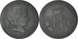 World Coins - Coin, Spain, Isabel II, 2-1/2 Centimos, 1867, Madrid, , Copper