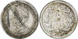World Coins - Coin, Netherlands, Wilhelmina I, 10 Cents, 1914, , Silver, KM:145