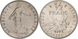 World Coins - Coin, France, Semeuse, 1/2 Franc, 1976, Paris, FDC, , Nickel, KM:931.1