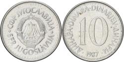 World Coins - Yugoslavia, 10 Dinara, 1987, Copper-nickel, , KM:89