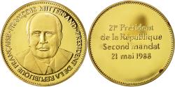World Coins - France, Medal, François Mitterrand, Réelu Président, 1988, , Vermeil