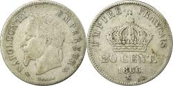 World Coins - Coin, France, Napoleon III, Napoléon III, 20 Centimes, 1866, Bordeaux