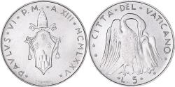 World Coins - Coin, VATICAN CITY, Paul VI, 5 Lire, 1975, Roma, , Aluminum, KM:118