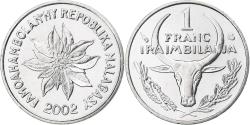 World Coins - Madagascar, Franc, 2002, Pessac, Stainless Steel, , KM:8