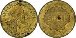 World Coins - France, Token, Collection Shell, Amstrong et Scott, Gemini 8, Bronze-Aluminium
