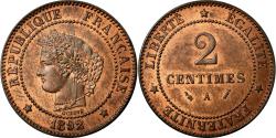 World Coins - Coin, France, Cérès, 2 Centimes, 1892, Paris, , Bronze, Gadoury:105