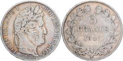 World Coins - Coin, France, Louis-Philippe, 5 Francs, 1847, Strasbourg, , Silver