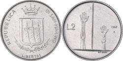 World Coins - Coin, San Marino, 2 Lire, 1983, Rome, , Aluminum, KM:146