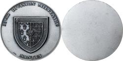 World Coins - France, Medal, 33ème Division Militaire, Nantes, Silvered bronze,