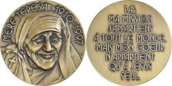 World Coins - France, Medal, Mère Térésa · 1910-1997, 1997, J. Balme, , Bronze
