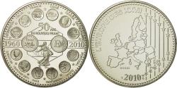World Coins - France, Medal, L'Europe des XXVII, 50 ans du nouveau Franc, 2010,
