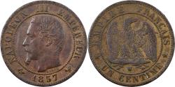 World Coins - France, Napoleon III, 1 Centime, 1857, Lille, Bronze, , Gadoury:86